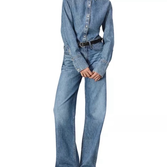 Rag & Bone Classic Blue Denim Shirt M - Picture 2 of 15